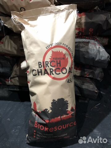 Уголь березовый древесный 45л от производителя