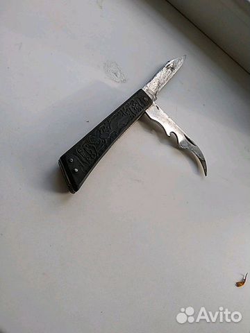 Нож из СССР чёрный складной