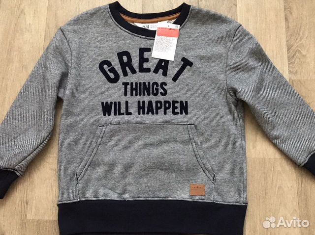 Толстовка H&M для мальчика 110/116 новая Толстовка H&M для мальчика 110/116 новая