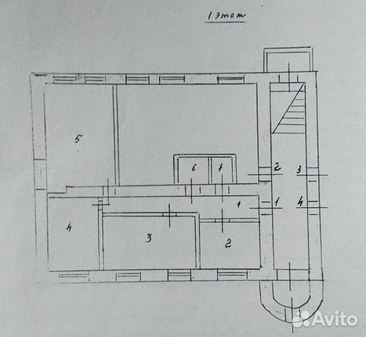3-к квартира, 78.6 м², 1/2 эт.