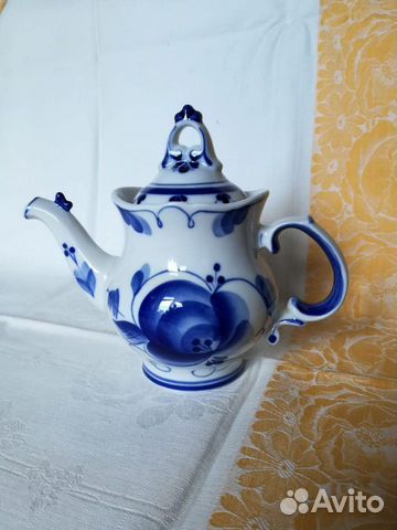 Кофейник. Настоящая гжель Кофейник. Настоящая гжель