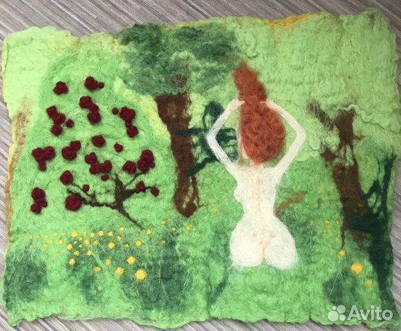 Картина из шерсти (валяная картина )
