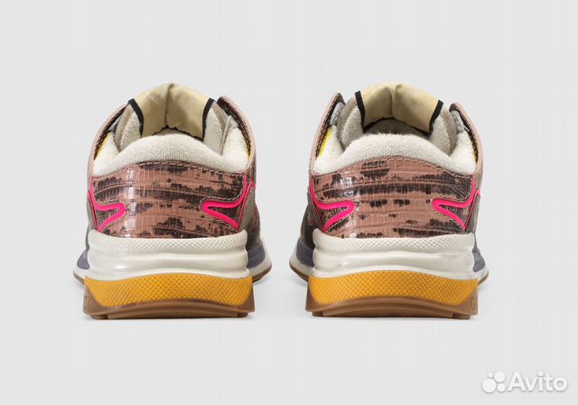 Gucci UltraPace Mixed-Material Sneaker Pink Grey