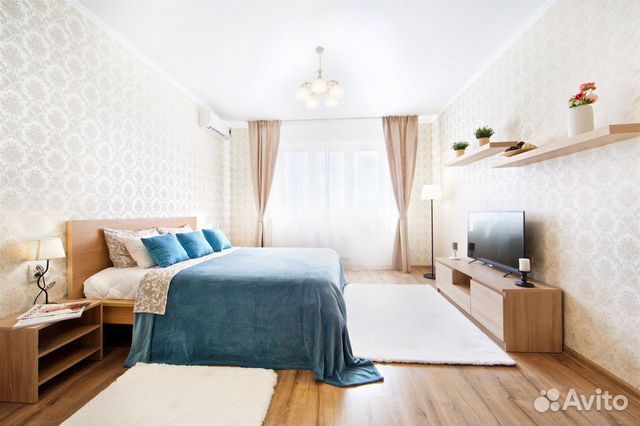 

1-к. квартира в апарт-отеле, 48 м², 2 кровати