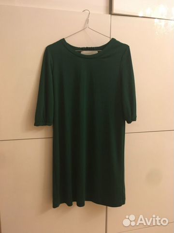 Платье Zara зеленое, размер S