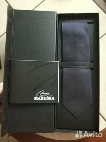 Галстук мужской однотонный в подарочной упаковке Н