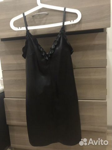 Платье кожаное