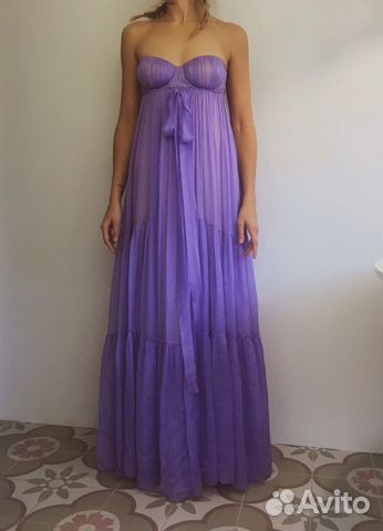 Шёлковое вечернее платье