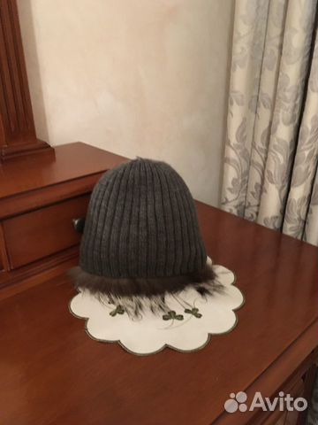 Шапка меховая чернобурка