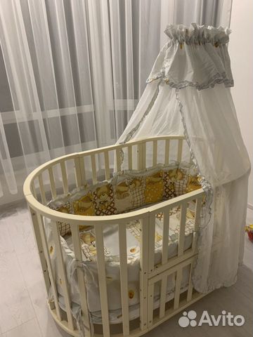 Комплект для детской кроватки (балдахин, бортики