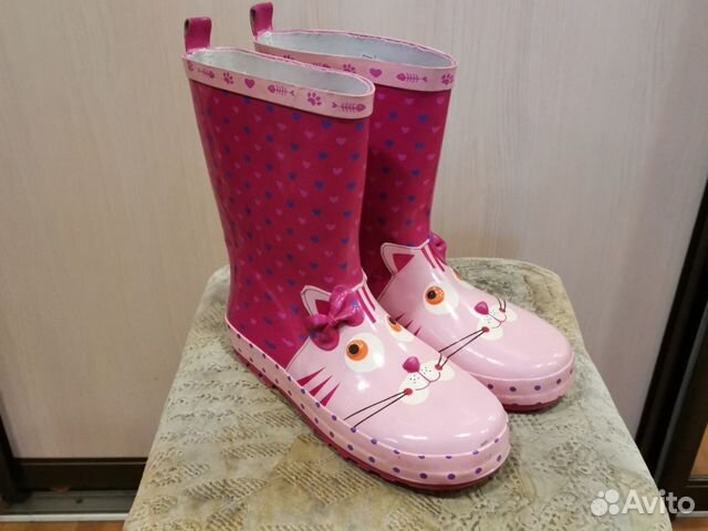 Резиновые сапоги для девочки