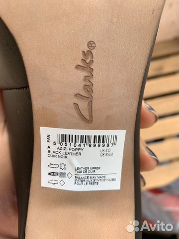 Туфли женские на каблуке Clarks новые