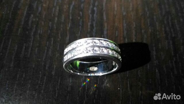 Серебряное кольцо с фианитами