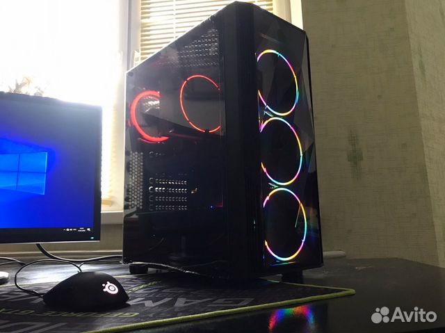 Игровой компьютер i7/gtx 1070/16gb/ssd/rgb/wifi/bt