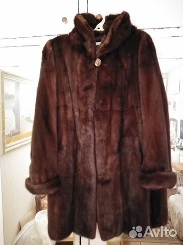 Шуба норковая, с капюшоном. Размер 52-54 Шуба норковая, с капюшоном. Размер 52-54