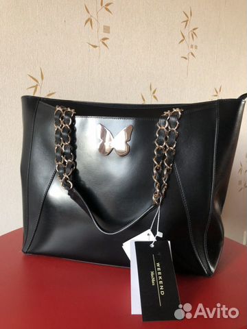 Сумка кожаная Max Mara Weekend
