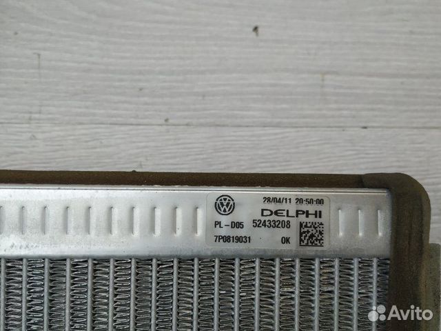 Радиатор печки 7P0819031 VW Touareg 2010-2018 Радиатор печки 7P0819031 VW Touareg 2010-2018