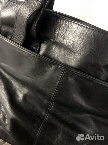 Сумка чёрная натуральная кожа