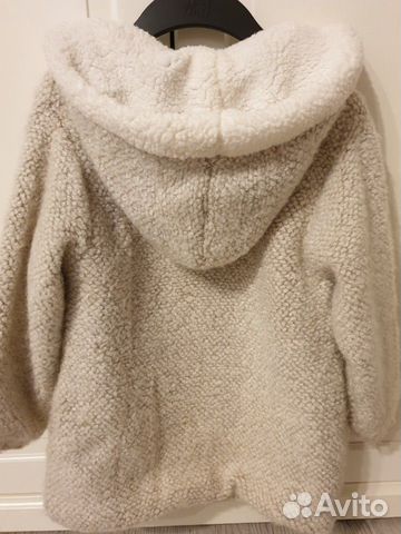 Пальто вязаное Zara 122 на меху