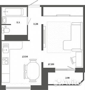1-к квартира, 41 м², 13/16 эт. 1-к квартира, 41 м², 13/16 эт.