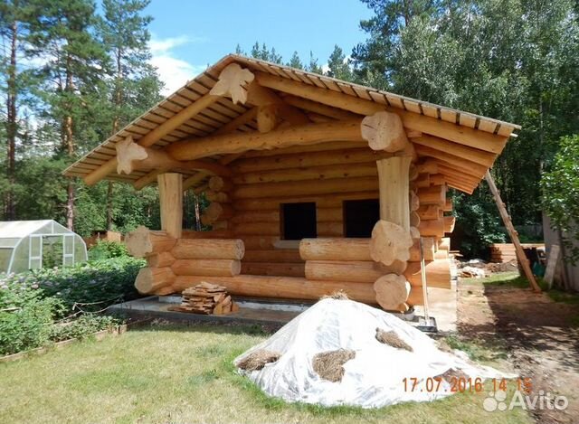 Сруб бани в Сруб бани в