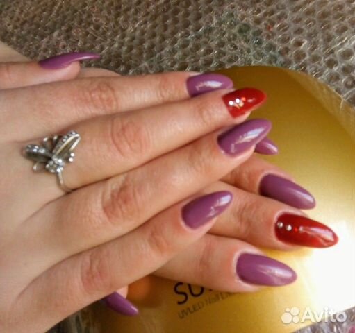 Наращивание и шеллак ногтей