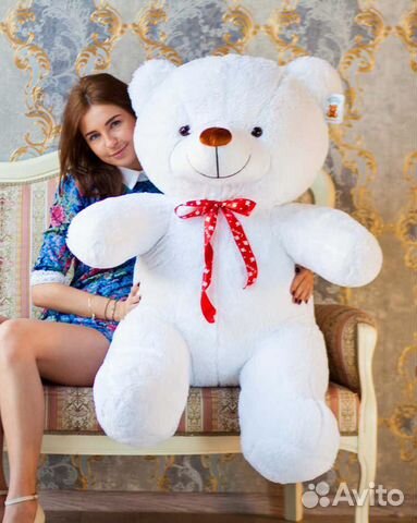 Плюшевый медведь 140 белый Плюшевый медведь 140 белый