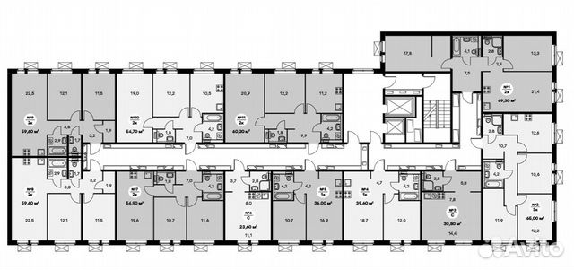 Студия, 23.6 м², 22/25 эт. Студия, 23.6 м², 22/25 эт.