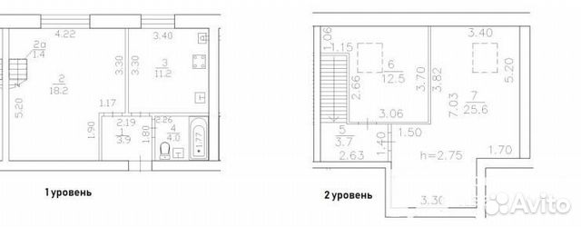 3-к квартира, 81 м², 3/4 эт. 3-к квартира, 81 м², 3/4 эт.
