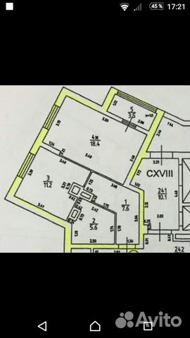 1-к квартира, 47 м², 9/12 эт.