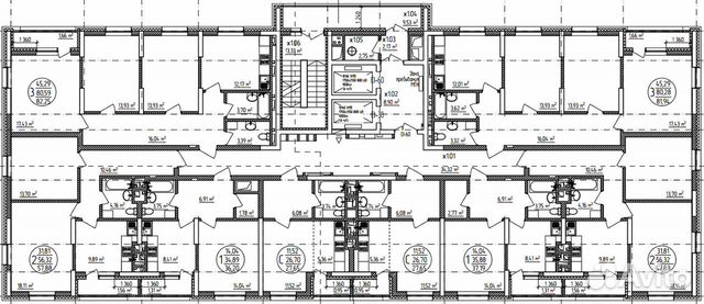 3-к квартира, 82.3 м², 12/21 эт.