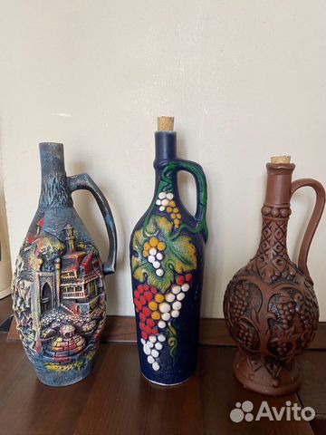 Глиняные бутылки для вина Глиняные бутылки для вина