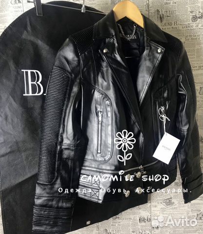 Кожаная куртка Balmain (42/44) Кожаная куртка Balmain (42/44)