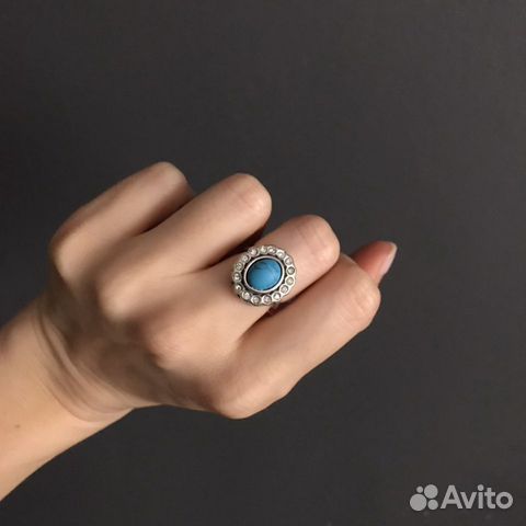 Серьги и кольцо Jenavi, серебряное покрытие