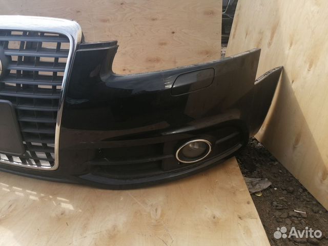 Бампер передний S-line Audi A6 Restail + омыватели