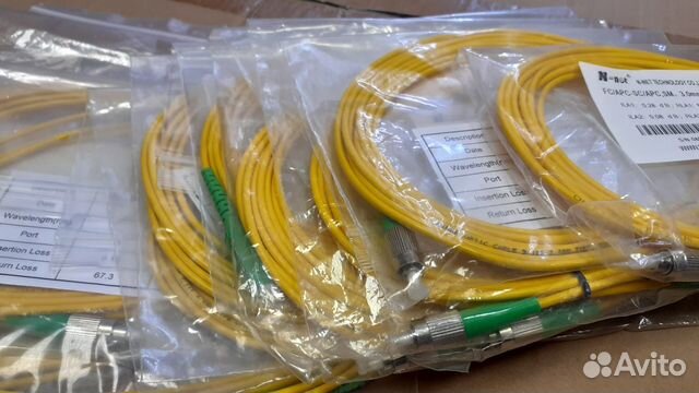 Патчкорд оптический FC/APC-SC/APC, SM 3,0 мм, 3 м