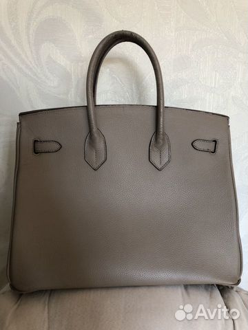 Сумка кожаная в стиле Hermes Birkin 35
