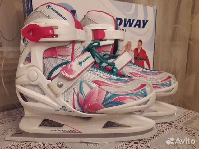 Детские раздвижные ледовые коньки, р.31-36