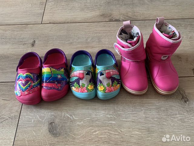 Crocs Сабо Крокс фанлаб Лайтс 3 пары с9 и с10 Crocs Сабо Крокс фанлаб Лайтс 3 пары с9 и с10