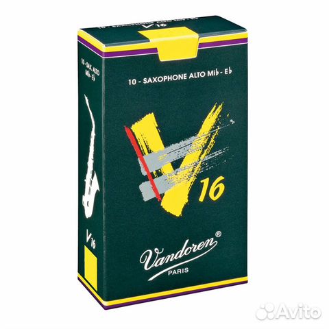 Трости для альт саксофона Vandoren V16 №4 (10 шт) Трости для альт саксофона Vandoren V16 №4 (10 шт)