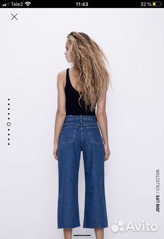 Джинсы кюлоты zara Джинсы кюлоты zara