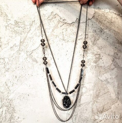 Бусы-цепи металл, пластик. Набор Бусы-цепи металл, пластик. Набор