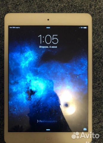 iPad mini белый 16гб