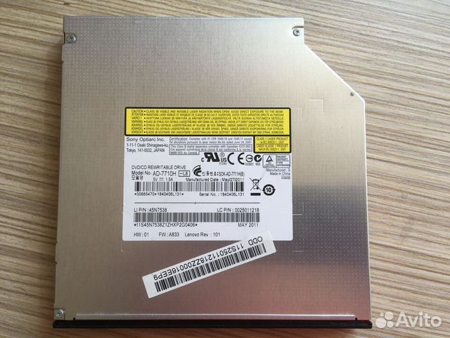 DVD-RW привод для ноутбука Samsung SN-208 12.7 мм DVD-RW привод для ноутбука Samsung SN-208 12.7 мм