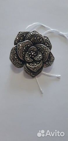 Брошь серебряная