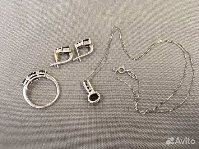 Комплект украшений Серебро 925 Серьги Кольцо Комплект украшений Серебро 925 Серьги Кольцо
