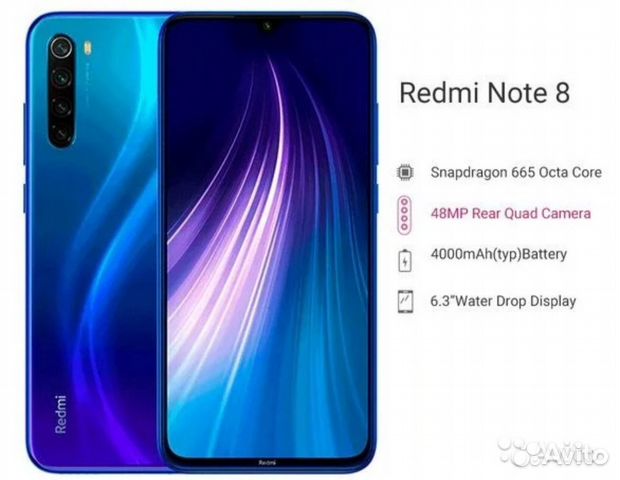 Телефон Xiaomi redmi note 8 4/64