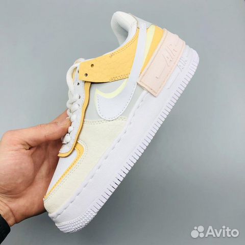 Кроссовки Nike Air Force 1 Shadow Yellow White Кроссовки Nike Air Force 1 Shadow Yellow White