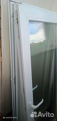 Окно пластиковое, трехстворчатое б/у, все створки Окно пластиковое, трехстворчатое б/у, все створки