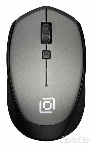 Мышь Oklick 488MW серый/черный оптическая (1600dpi